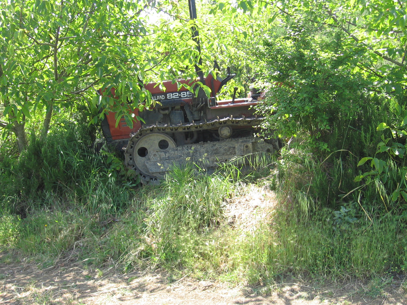 Anche il trattore ogni tanto si riposa.